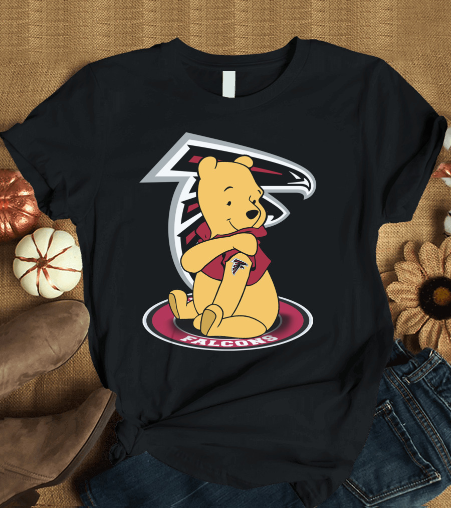 Winnie the Pooh Atlanta Falcons Crossover Fan T-Shirt