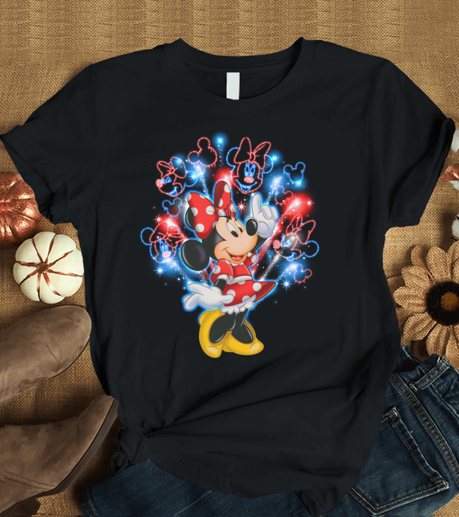 Minnie Mouse Firework Celebration Disney Magic T-Shirt