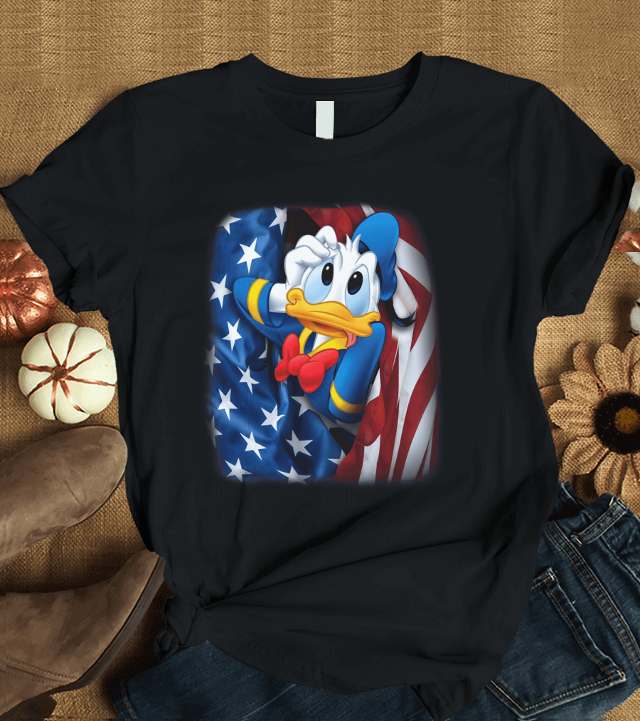 Donald Fourth of July American Flag T-Shirt