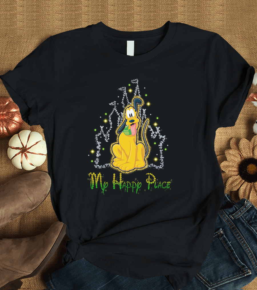 Pluto Disney My Happy Place T-Shirt