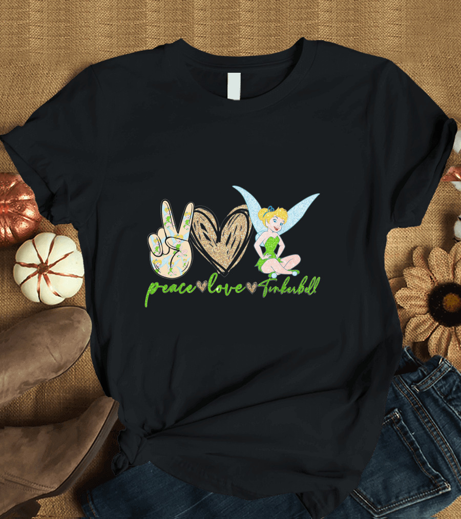 Peace Love Tinkerbell Fairy Magic T-Shirt