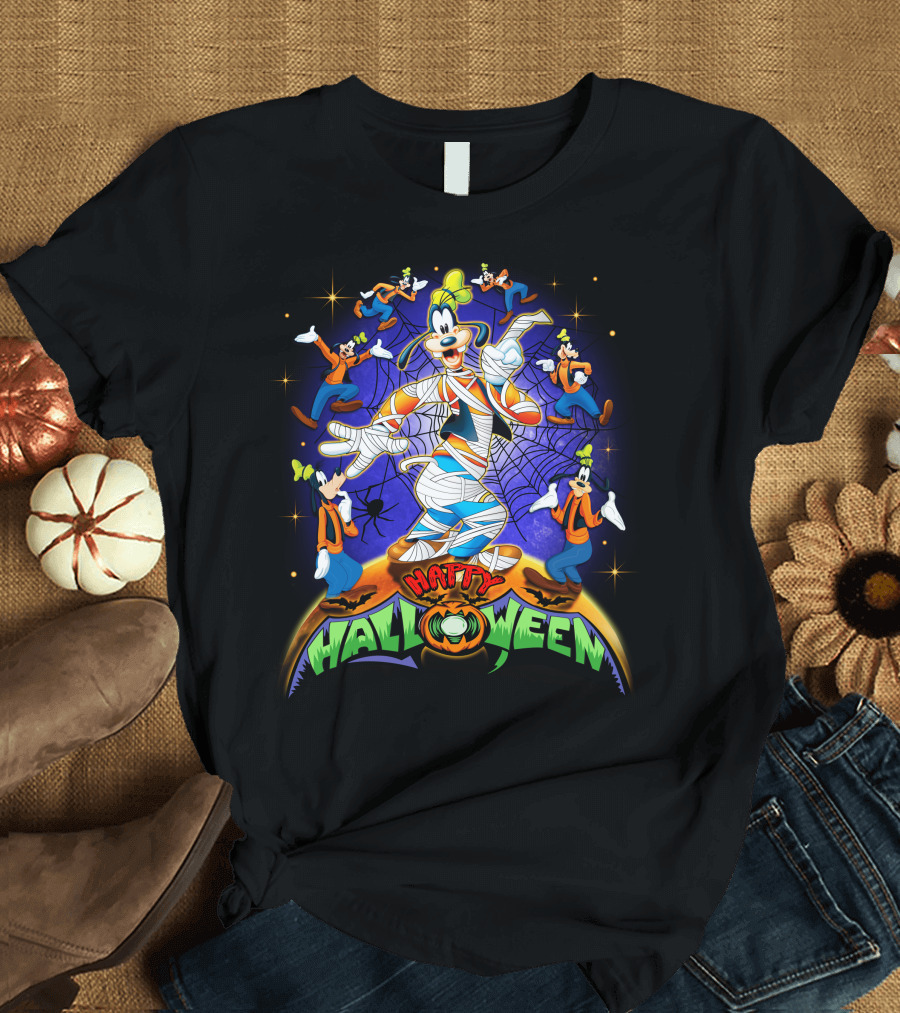 Goofy Mummy Happy Halloween Spooky Fun T-Shirt