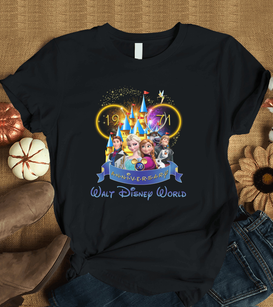 Walt Disney World 50th Anniversary Frozen Celebration 1971 T-Shirt