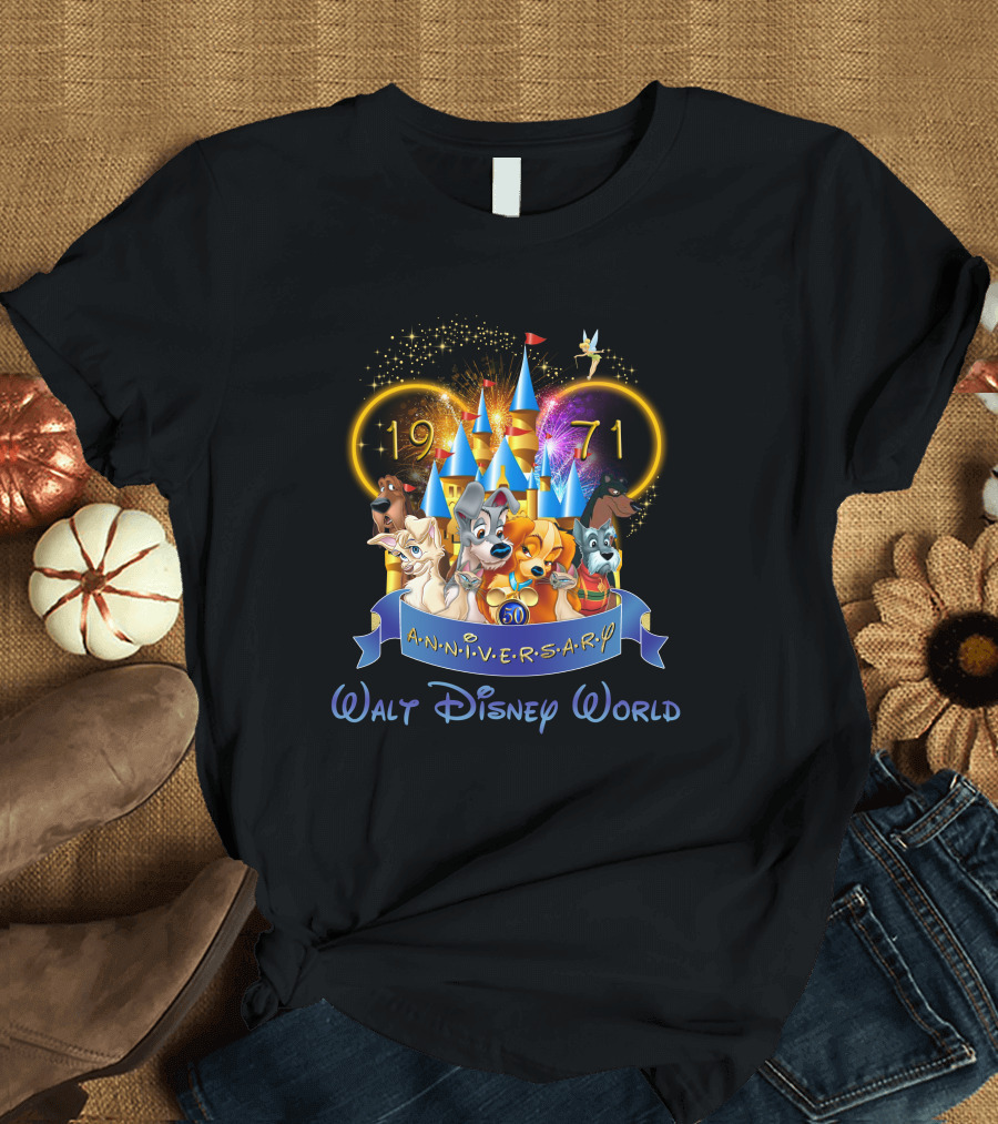 Walt Disney World 1971 Anniversary Lady and the Tramp T-Shirt