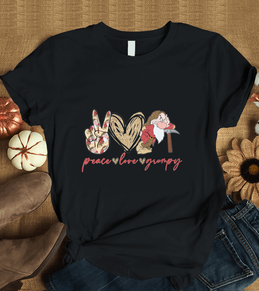 Peace Love Grumpy Disney Dwarf T-Shirt