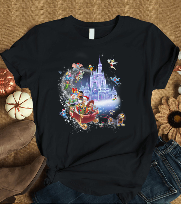 T-Shirt: Toy Story Christmas Disney Castle Winter Wonderland T-Shirt Toy Story Christmas Disney Castle Winter Wonderland T-Shirt
