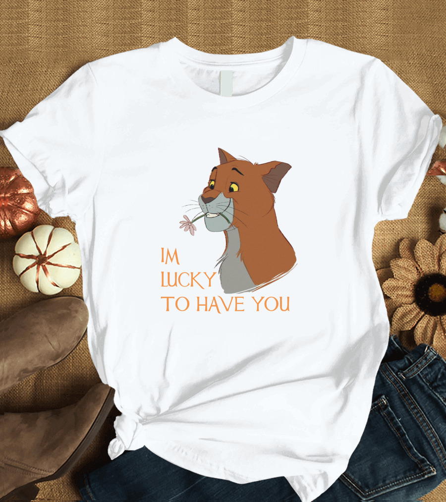 Thomas O'Malley Aristocats I'm Lucky to Have You T-Shirt