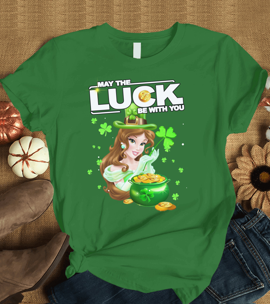 May the Luck Be with You St Patrick's Day Belle T-Shirt