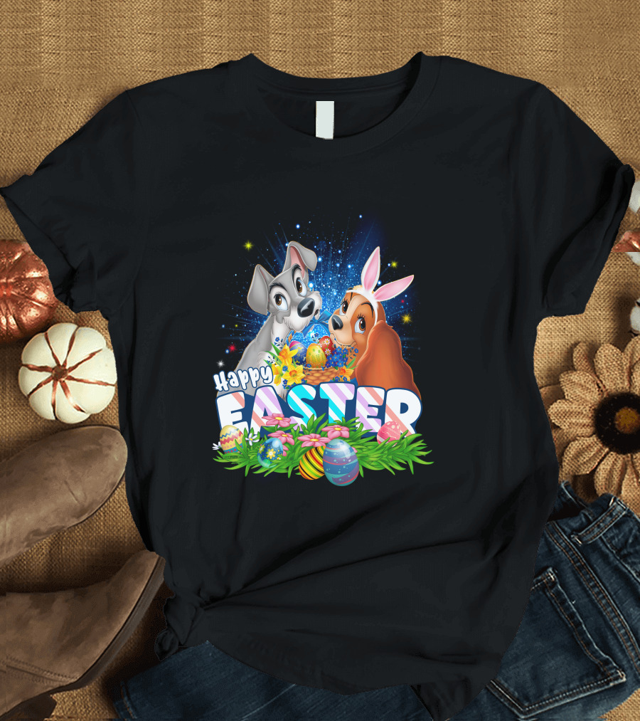 Lady and the Tramp Happy Easter T-Shirt