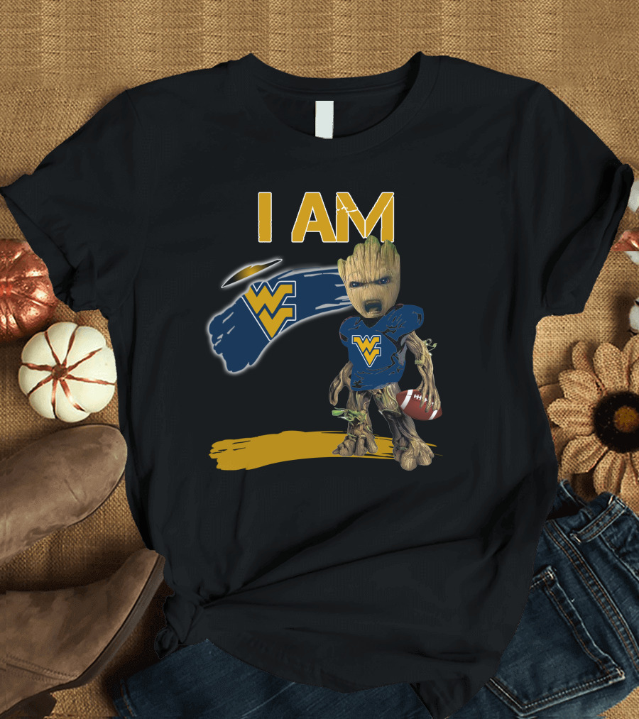 I AM West Virginia WVU Football Groot T-Shirt