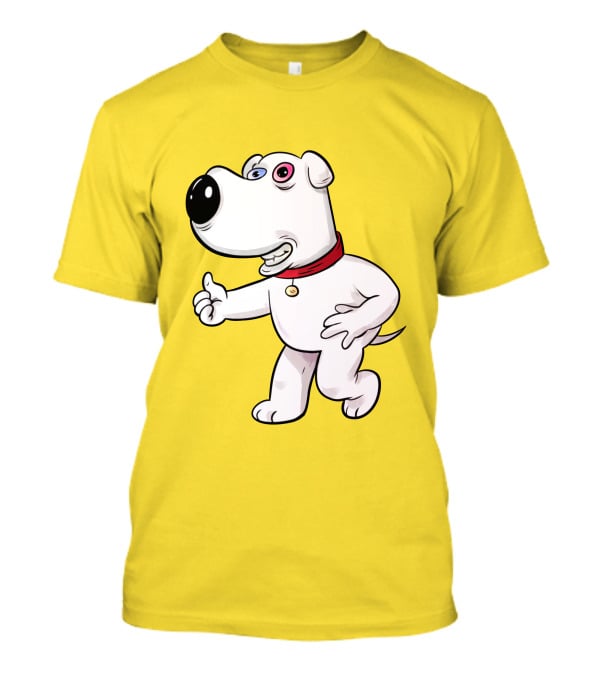 Brian Griffin Psychedelic Style Family Guy Character T-Shirt