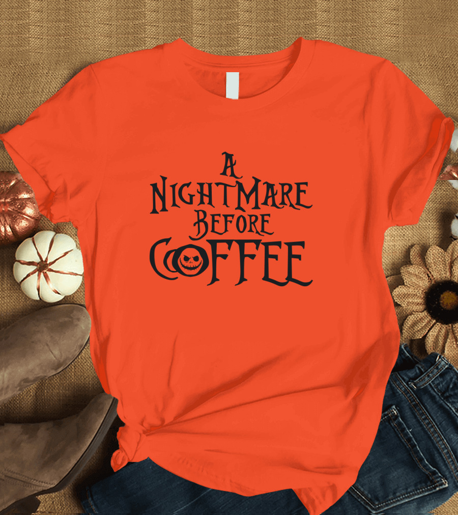 A Nightmare Before Coffee Jack Skellington T-Shirt