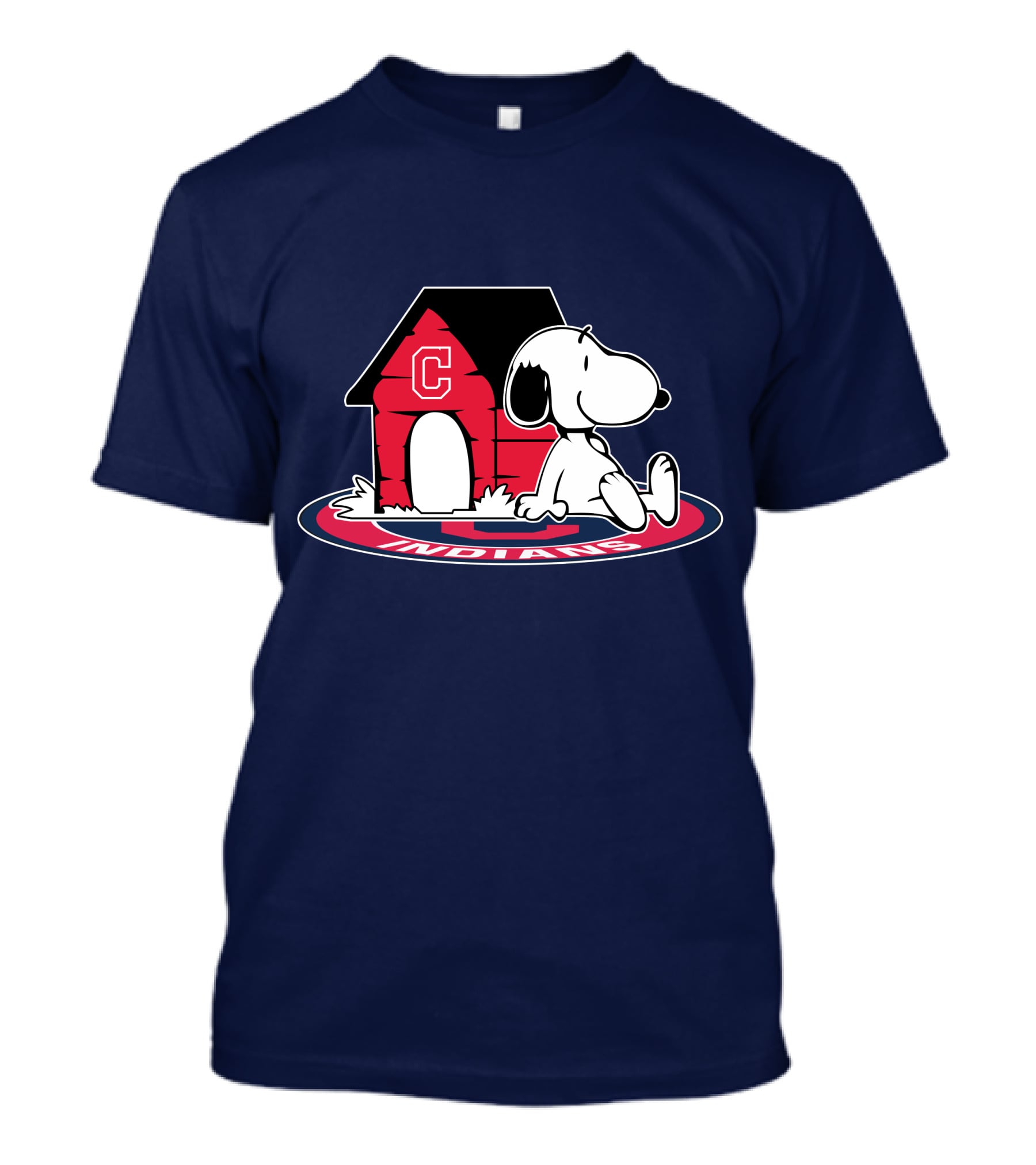 Snoopy Cleveland Indians Baseball Fan Now And Forever T-Shirt