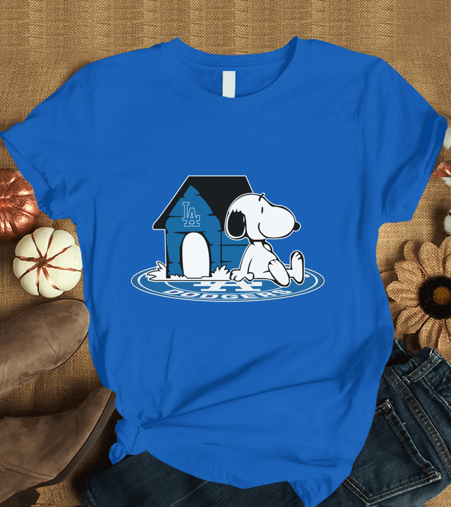 Snoopy Los Angeles Dodgers Fan Now And Forever T-Shirt