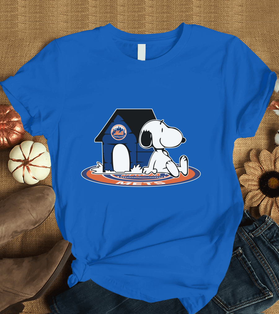 New York Mets Baseball Fan Now And Forever Snoopy T-Shirt