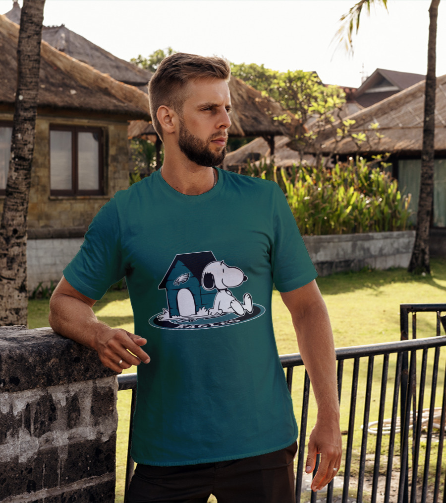 Snoopy Philadelphia Eagles Fan Now And Forever T-Shirt