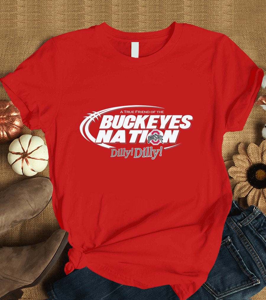 A True Friend Of The Buckeyes Nation Ohio State Dilly Dilly T-Shirt