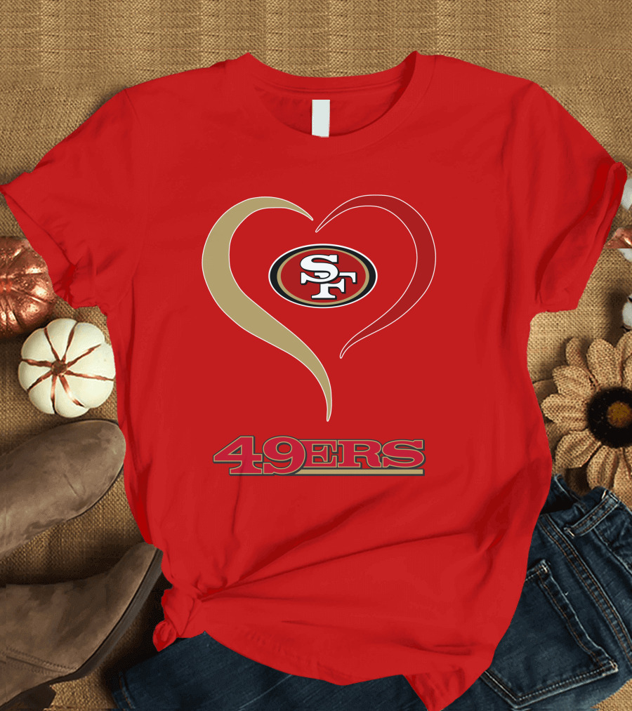 49ers Heart SF T-Shirt