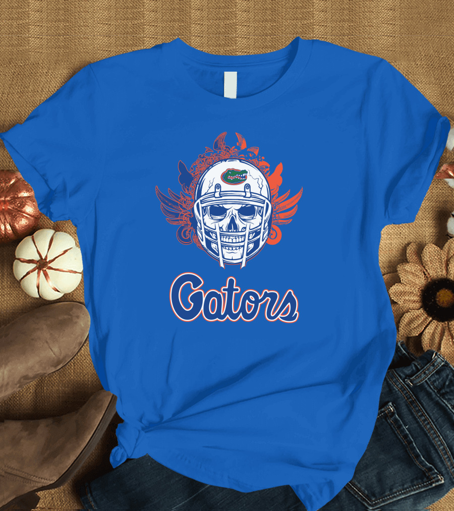 Gators Football Skull with Wings T-Shirt