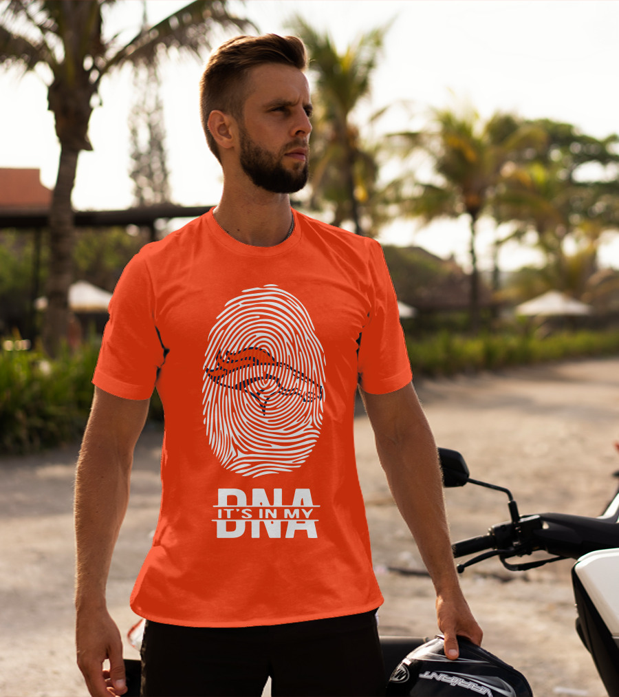 Denver Broncos DNA Fingerprint Emblem It's In My DNA T-Shirt