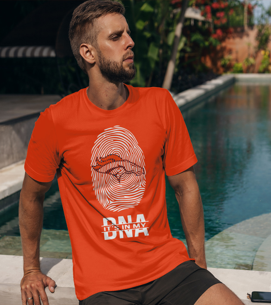 Denver Broncos DNA Fingerprint Emblem It's In My DNA T-Shirt