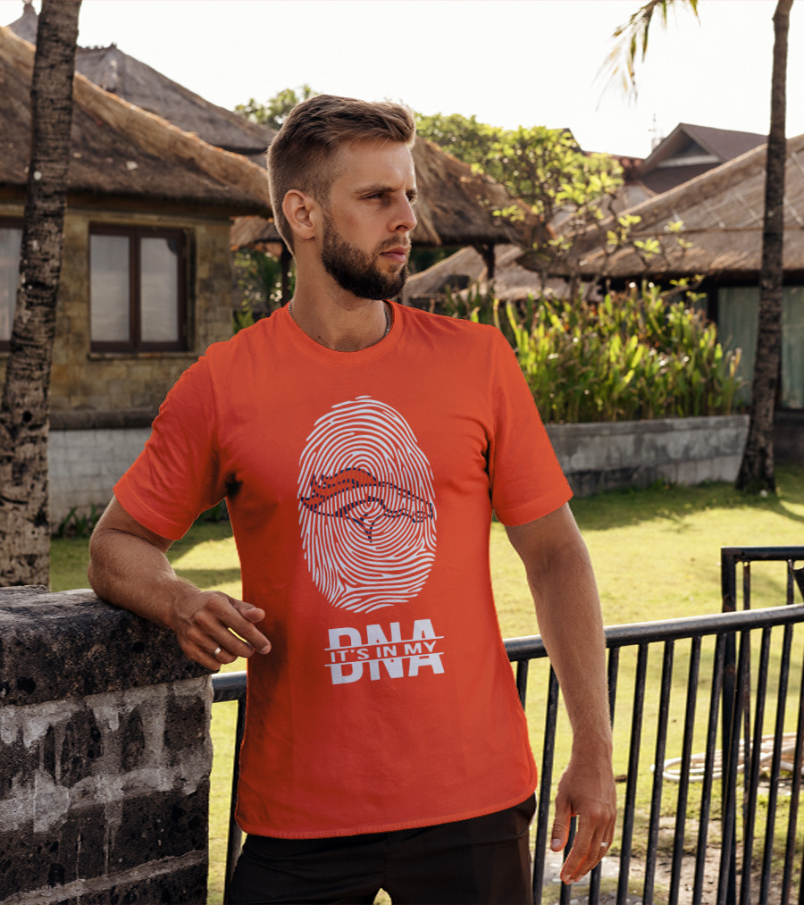 Denver Broncos DNA Fingerprint Emblem It's In My DNA T-Shirt