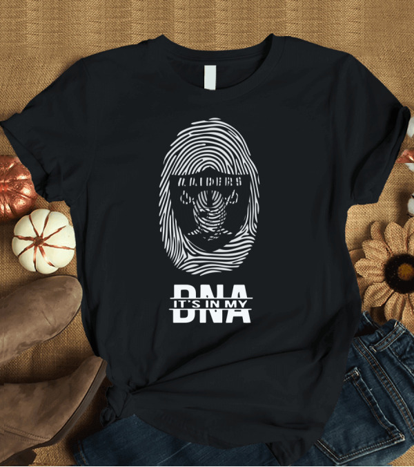 T-Shirt: Las Vegas Raiders Fingerprint It's In My DNA T-Shirt Las Vegas Raiders Fingerprint It's In My DNA T-Shirt