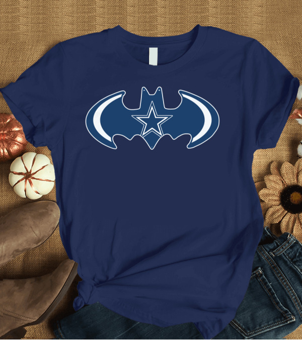 T-Shirt: Dallas Cowboys Are Coming Batman Symbol Star T-Shirt Dallas Cowboys Are Coming Batman Symbol Star T-Shirt