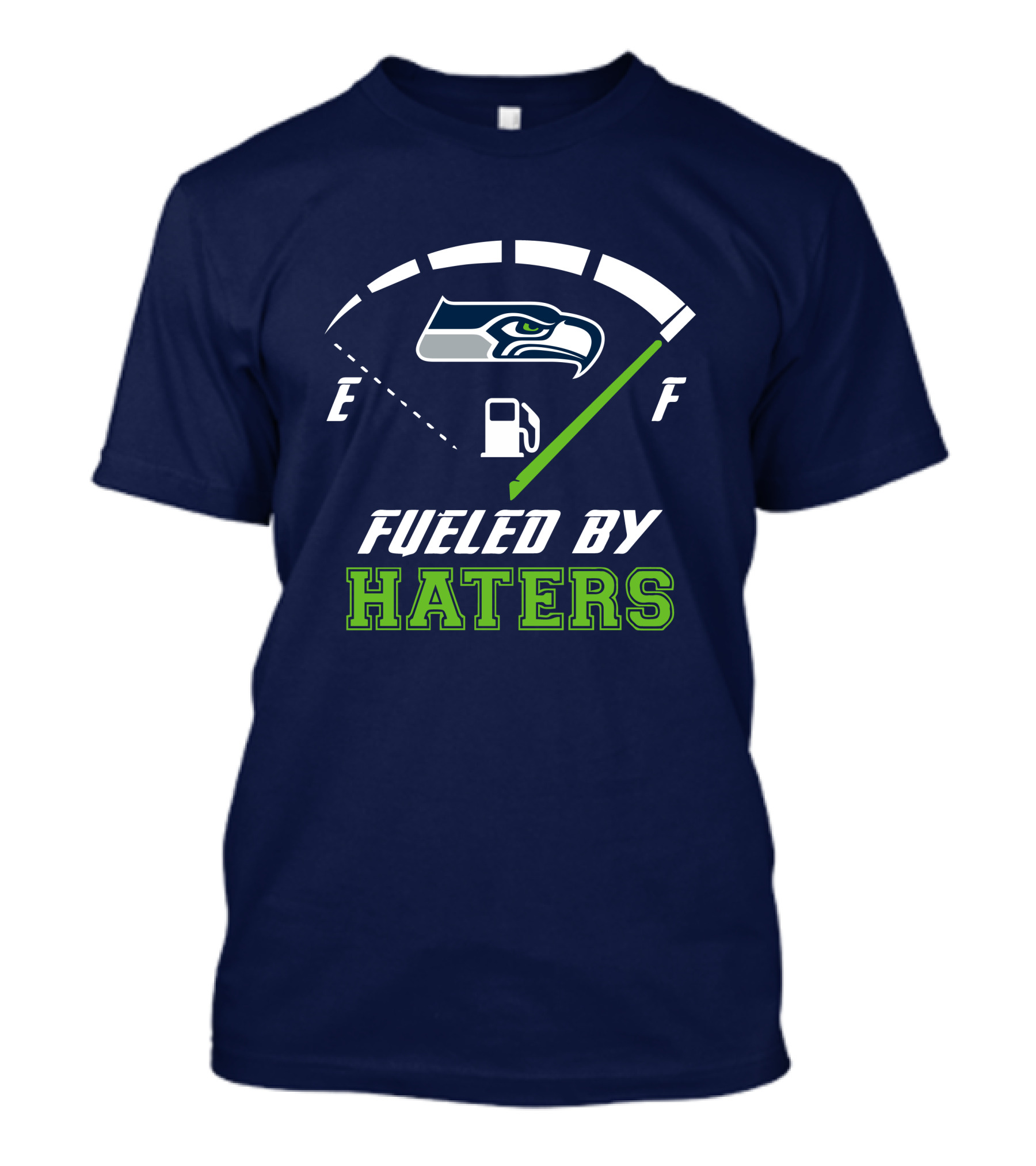 Seattle Seahawks Fueled By Haters Football Energy Gauge T-Shirt