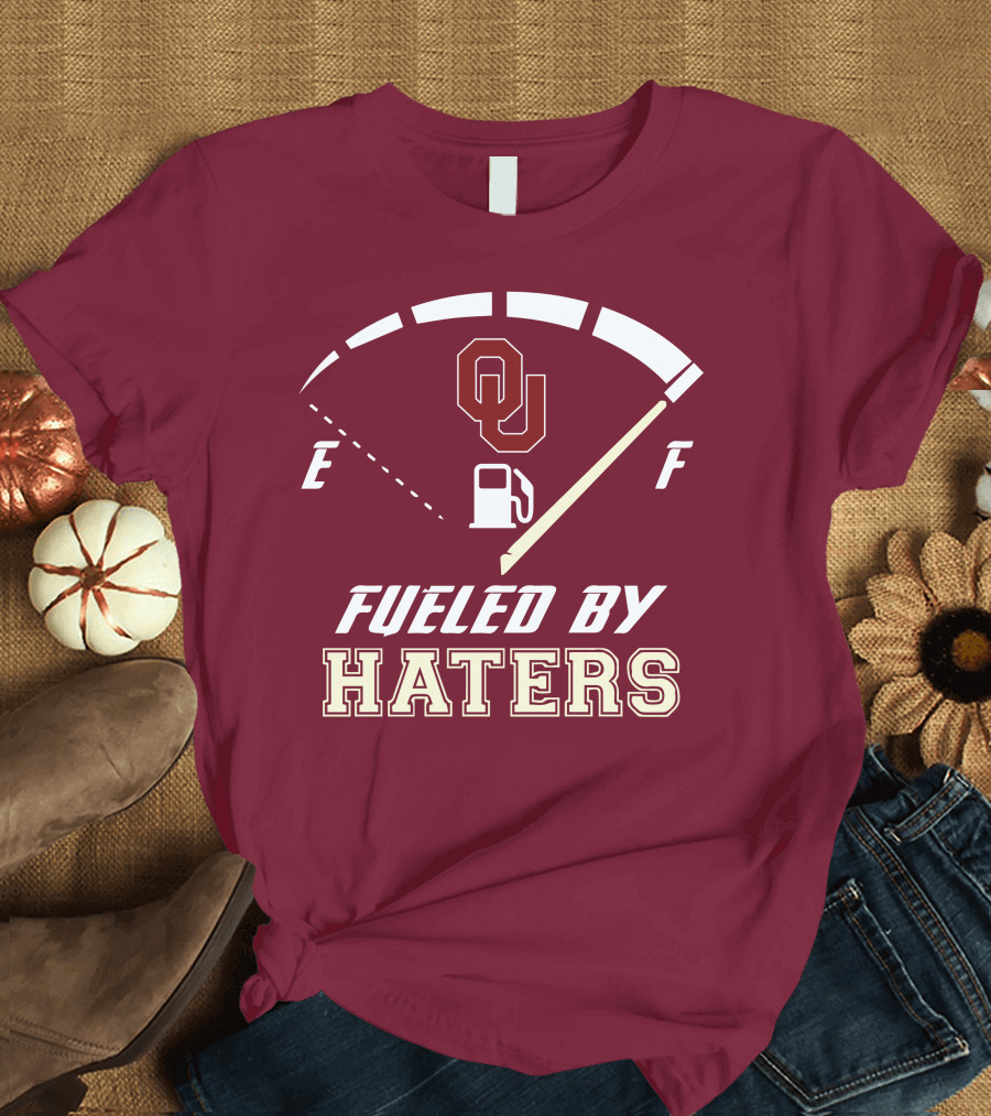 Oklahoma Sooners Fueled By Haters Energy Meter OU T-Shirt