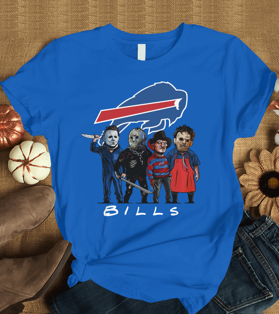 Buffalo Bills Halloween The Slasher Squad Teams Bills T-Shirt