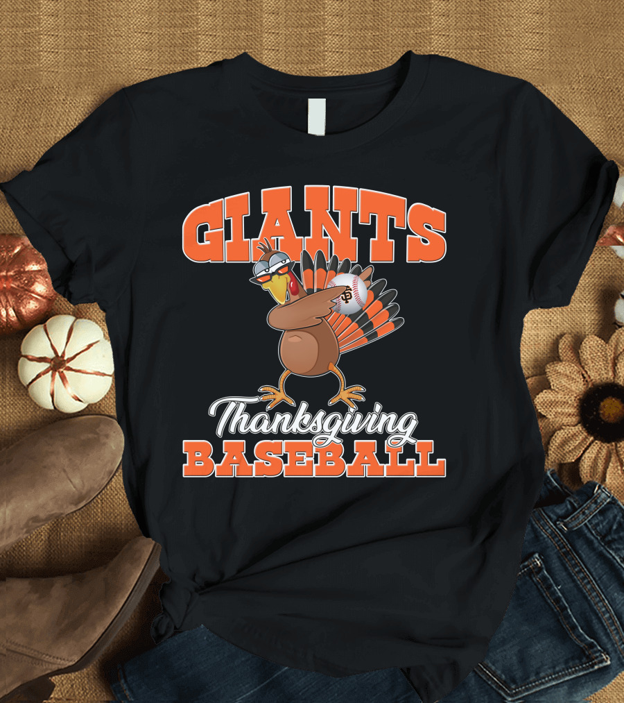 Giants Thanksgiving Baseball Turkey San Francisco T-Shirt