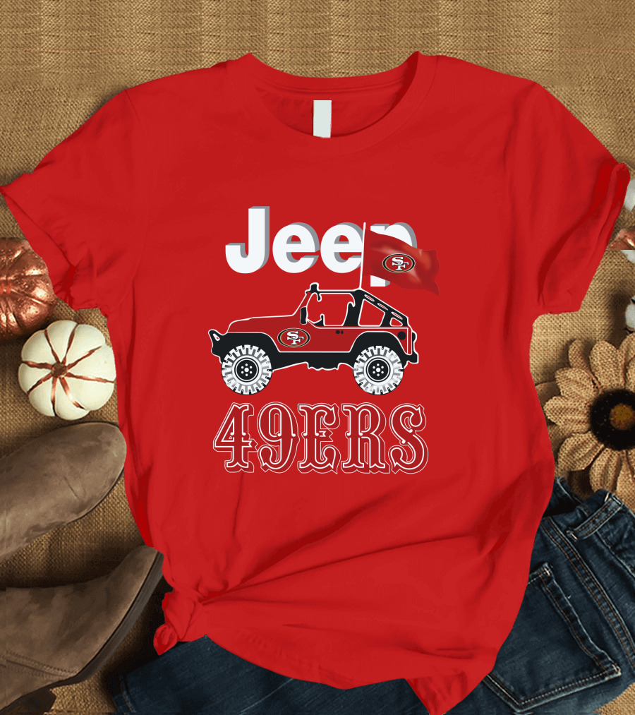 Jeep 49ers SF Flag T-Shirt