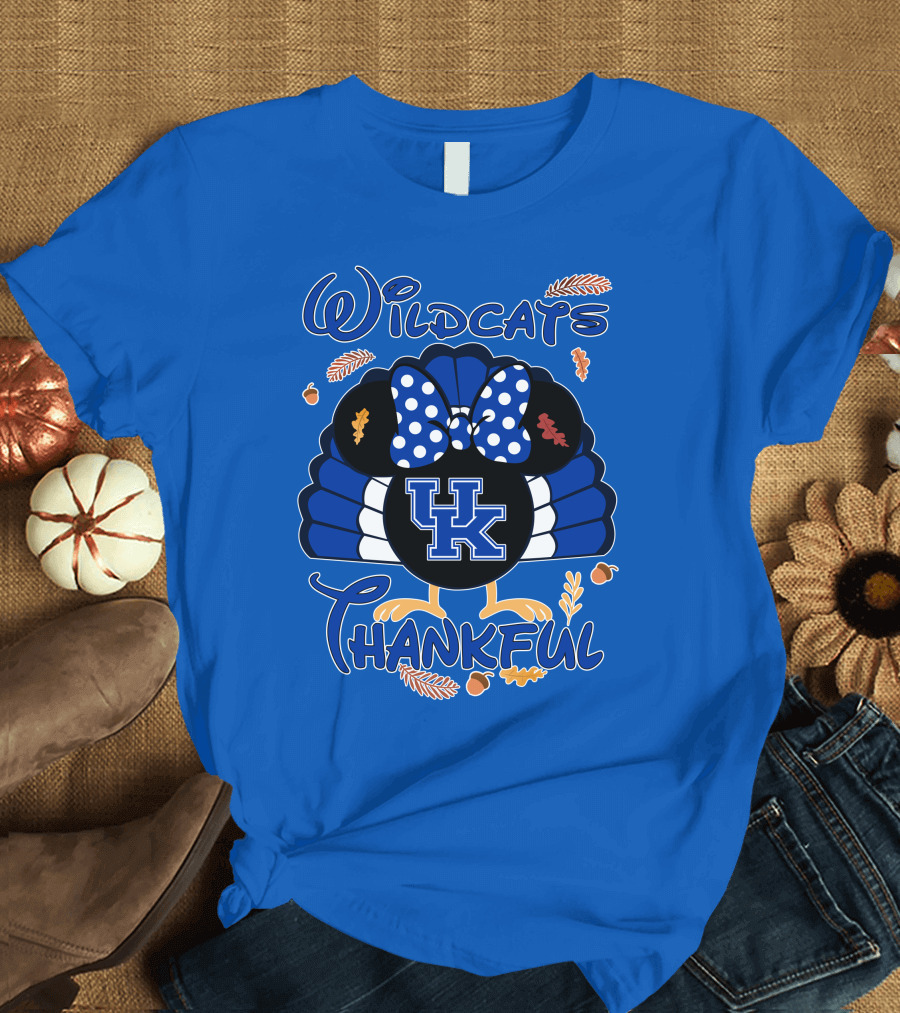 Wildcats Thankful UK Minnie Thanksgiving T-Shirt