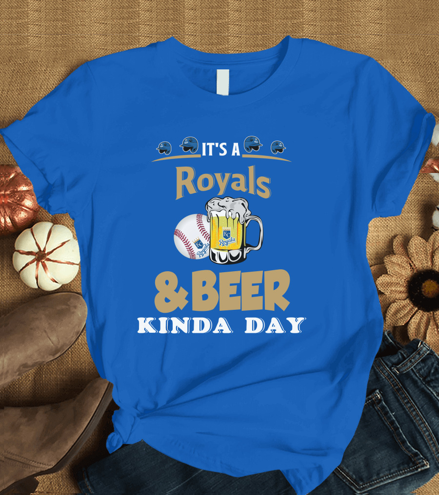 Kansas City Royals Baseball and Beer Kinda Day T-Shirt