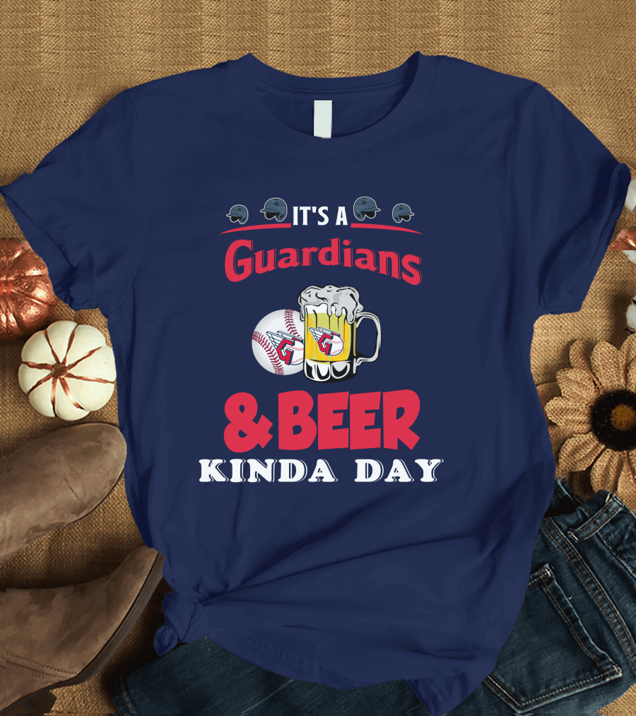 It's a Cleveland Guardians and Beer Kinda Day Baseball Mug T-Shirt
