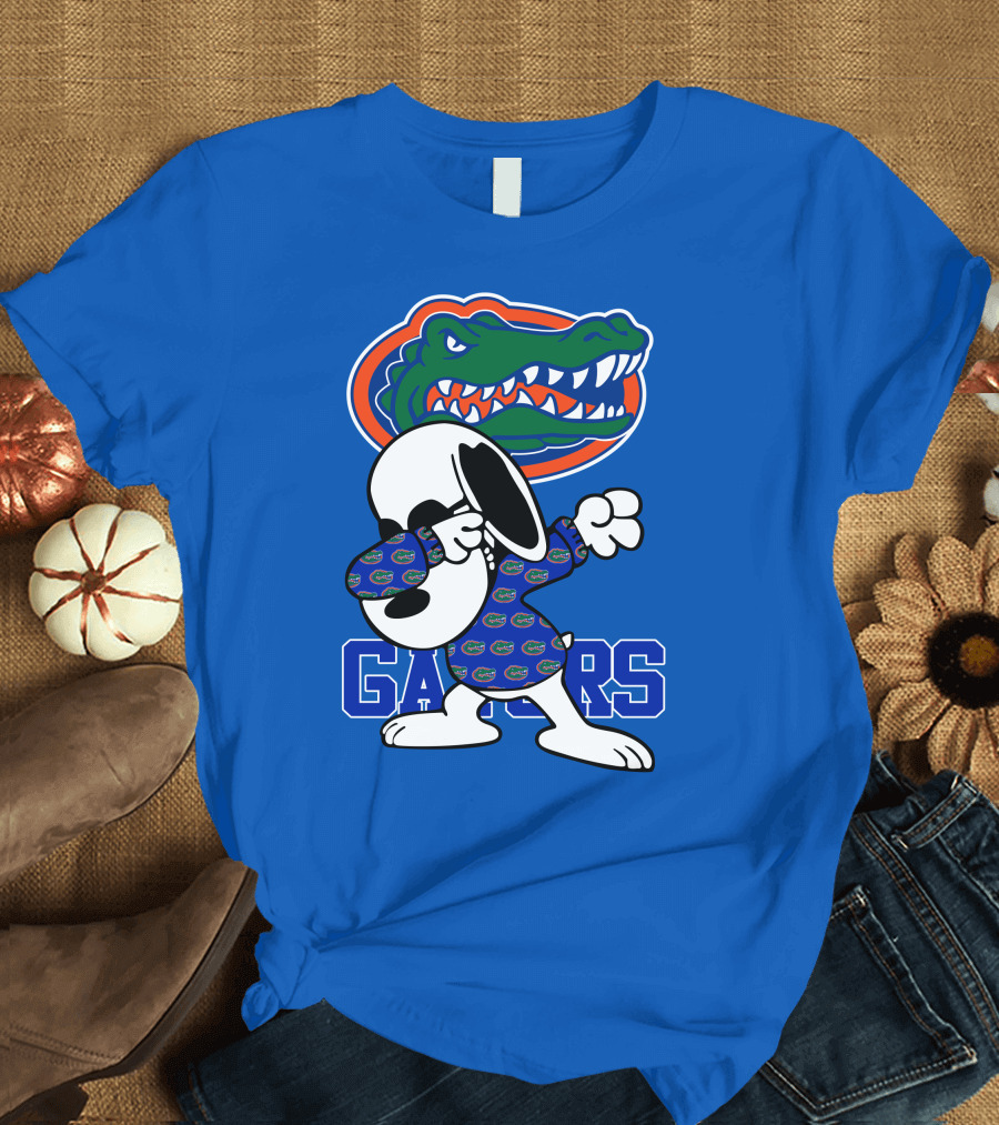 Florida Gators Snoopy Dabbing Alligator T-Shirt