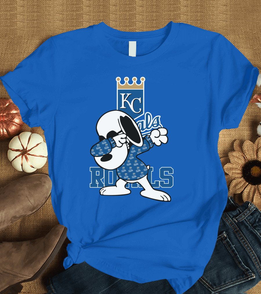 KC Royals Snoopy Dabbing Royals T-Shirt