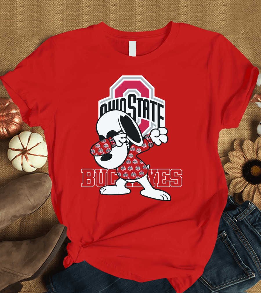 Ohio State Buckeyes Snoopy Dabbing T-Shirt