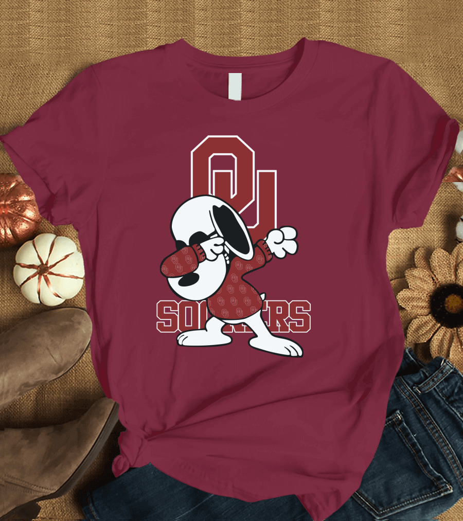 OU Sooners Snoopy Dabbing T-Shirt