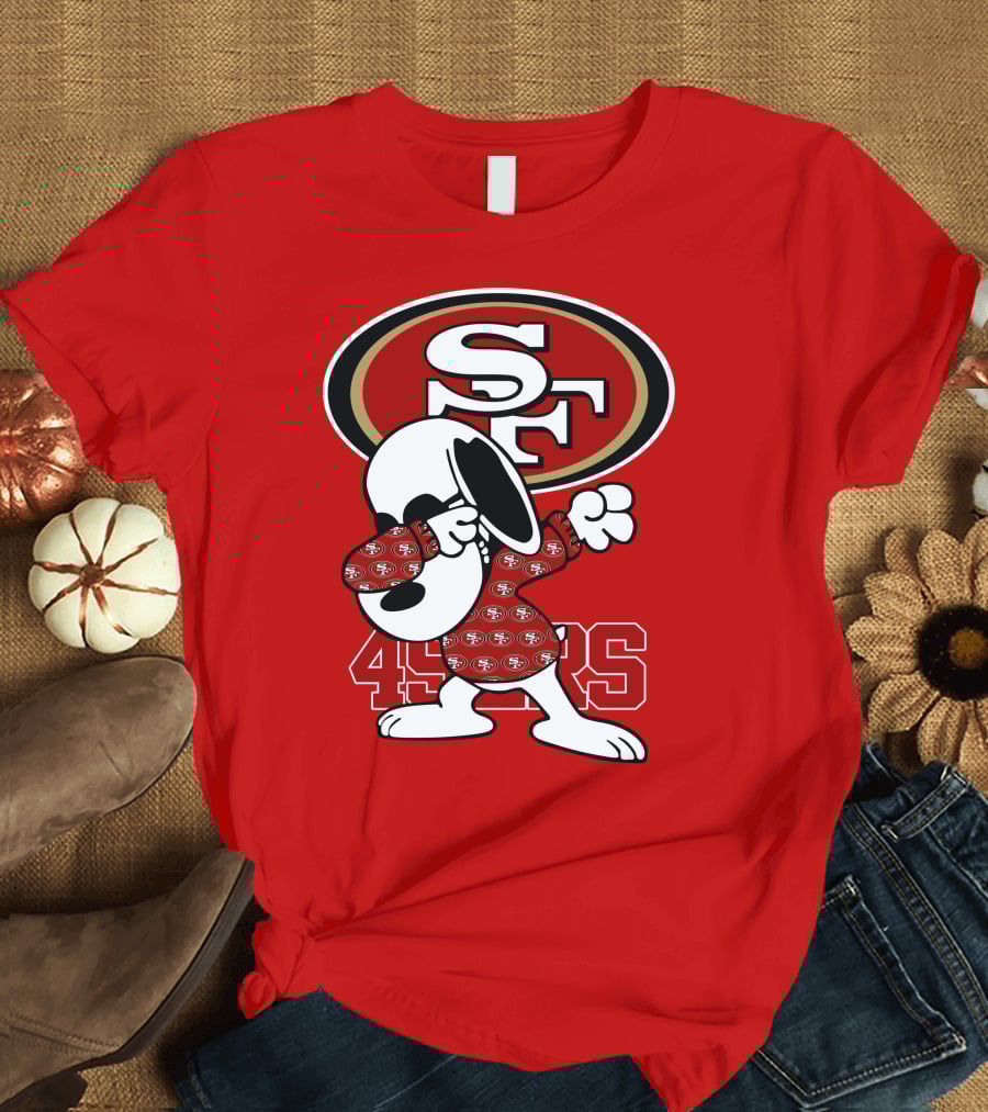 San Francisco 49ers Snoopy Dabbing SF T-Shirt