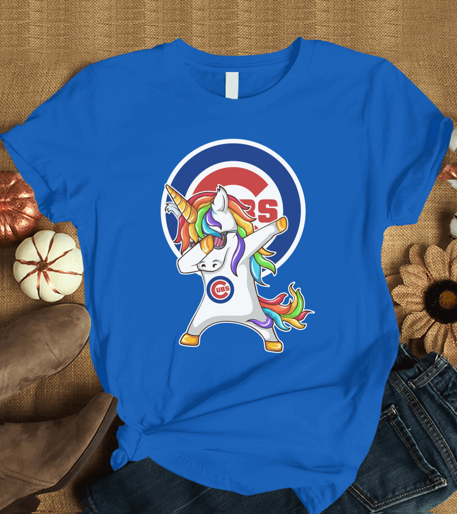 Chicago Cubs Unicorn Dabbing T-Shirt