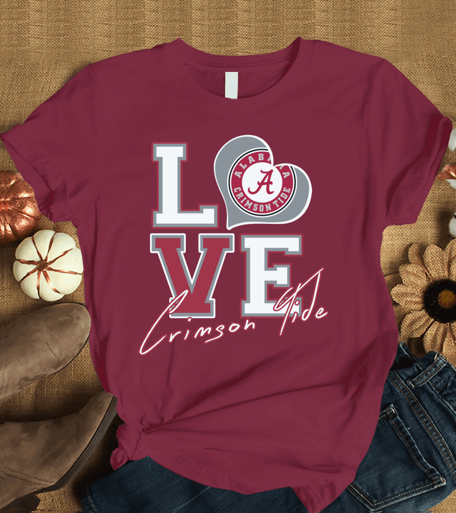 LOVE Alabama Crimson Tide T-Shirt