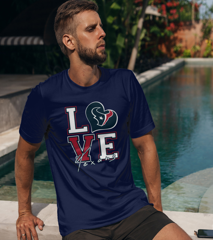 LOVE Houston Texans Logo NFL T-Shirt