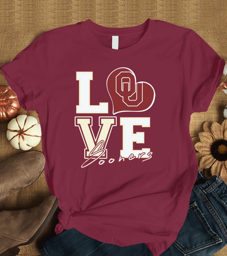 Love OU Heart Sooners T-Shirt