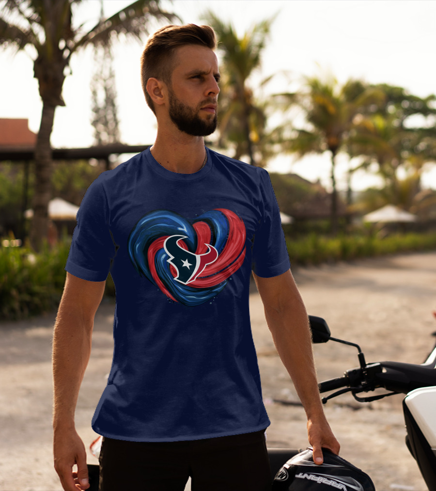Houston Texans Tornado Heart T-Shirt