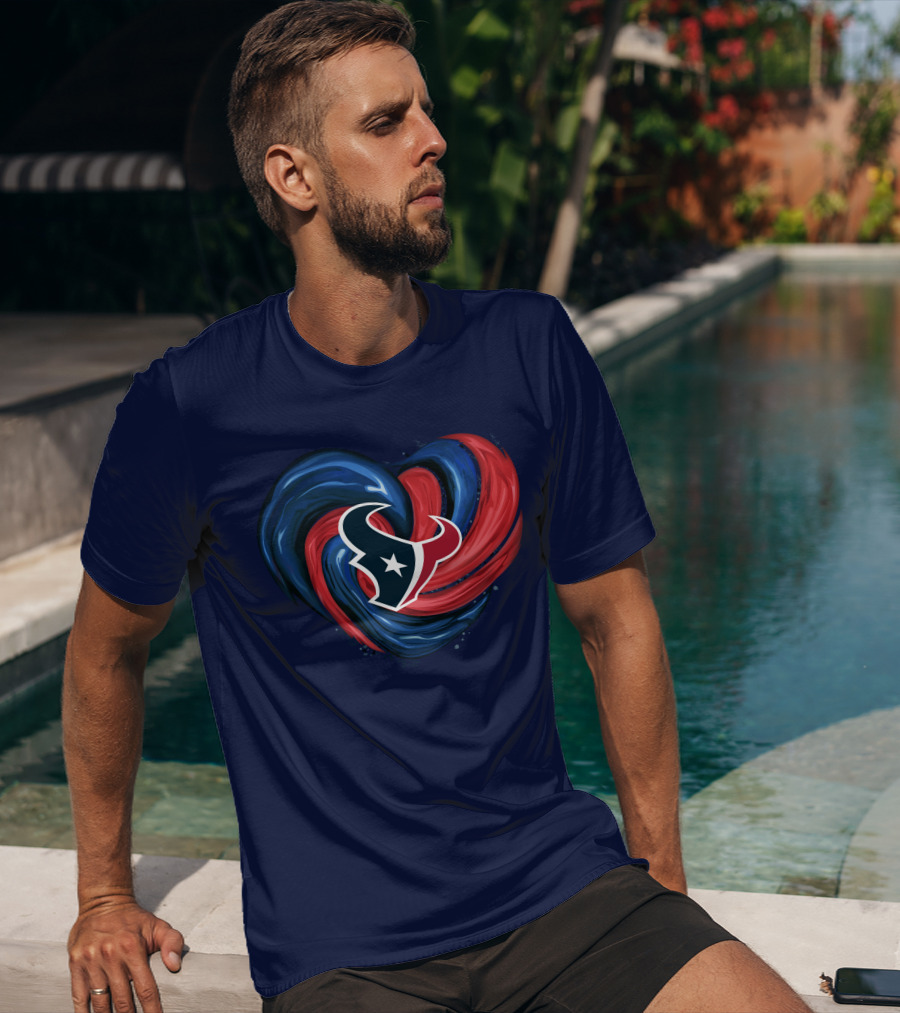 Houston Texans Tornado Heart T-Shirt