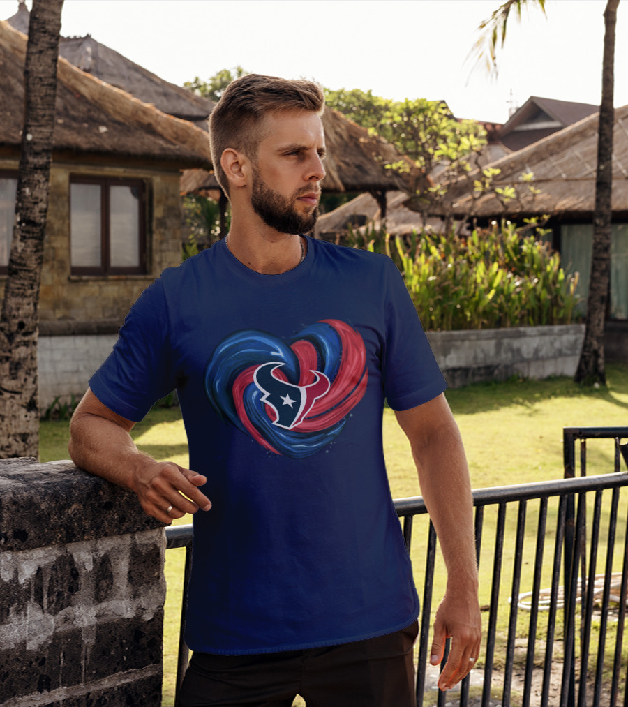 Houston Texans Tornado Heart T-Shirt