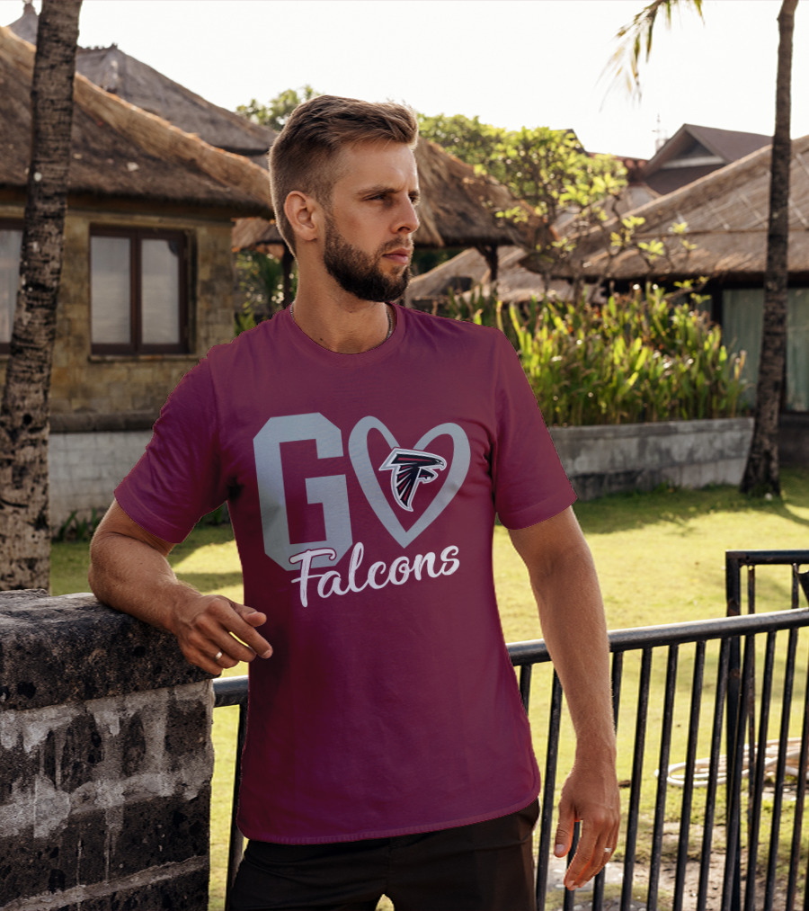 Go Falcons Heart T-Shirt