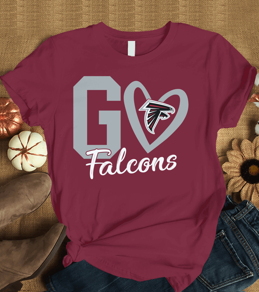 Go Falcons Heart T-Shirt